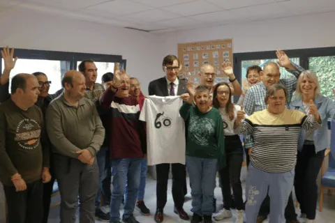 La Fundación recibe la visita del presidente de la Generalitat, Salvador Illa, en el marco de la celebración de los 60 años de la entidad