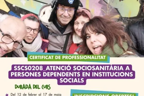 Nova formació en Atenció Sociosanitària: obrim inscripcions al curs